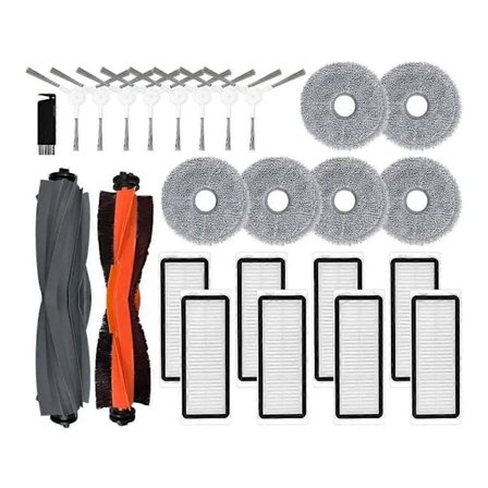 Til X20 Pro / X20 robotstøvsuger hovedsidebørste Hepa filter moppeklude klud reservedele