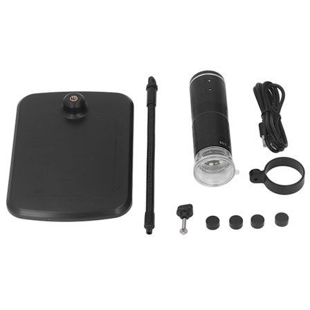 Trådløst digitalt mikroskop 50X til 1000X Bærbart 2MP fleksibelt stativ til telefon og pc