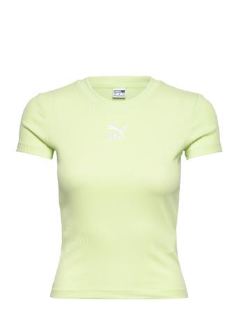 Classics Ribbed Slim Tee T-shirts & Tops Short-sleeved Grön PUMA