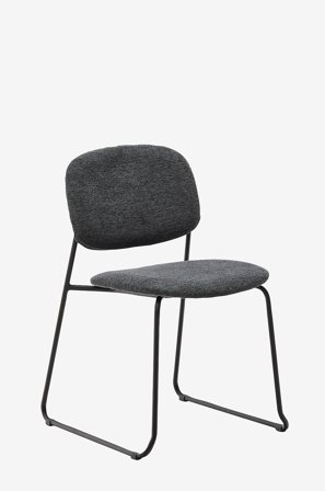 Kave Home - Spisestol - meli 2-pakning - Grå - Stoler - Fra Homeroom