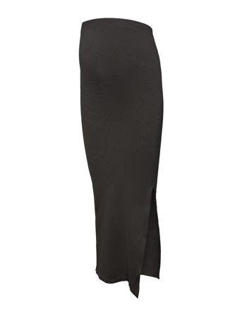Mlalanis Seamless Al Rib Skirt Hw Noos Black Mamalicious