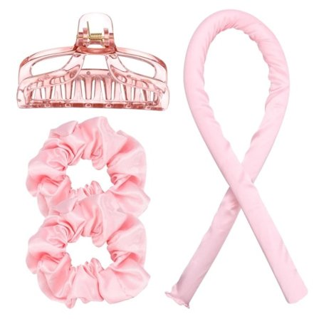 Varmeløse Krøller - Krøll håret ditt uten varme Lysrosa