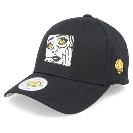 Lucid Smile - Schwarz flexfit Cap - Smile Eyes Black Flexfit @ Hatstore