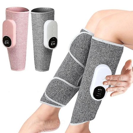 Luftkompressionsvarmer Benmassage Vibrationslæg Lindring Muskelømhed Træthed Arm Ben Sundhedspleje Afslapning Airbag Skinnebensmassage enkelt pink[CO]