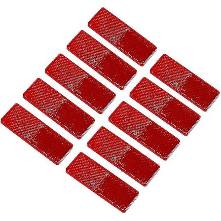 Selvklæbende reflekser Rektangulære reflekser Sikkerhed, Reflekser Sikkerhed Reflekterende stolper Reflekser, Til campingvogn/trailer/båd/motorcykel 