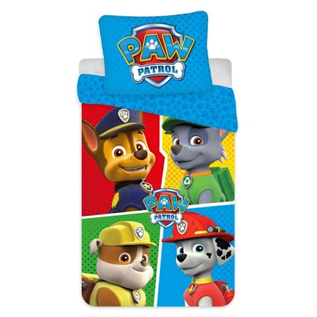 Paw Patrol mikrofiber sängkläder set 140×200 cm, 70×90 cm