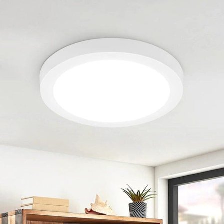 LED taklampa 24W 30cm IP44 – Vit rund plafond för kök, badrum, barnrum_TF_TF