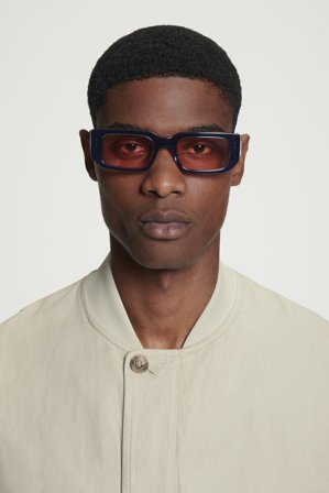 COS Men's Rectangle Frame Sunglasses in Black