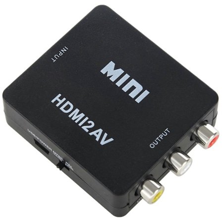 Mini 1080P HDMI Komposit till RCA Audio Video AV CVBS Konverter Adapter För HDTV