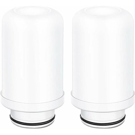 Vattenfilter Ersättningspatroner, Keramiskt Filter Ersättning, Kranfiltreringssystem, Aktivt Kol (2 st)