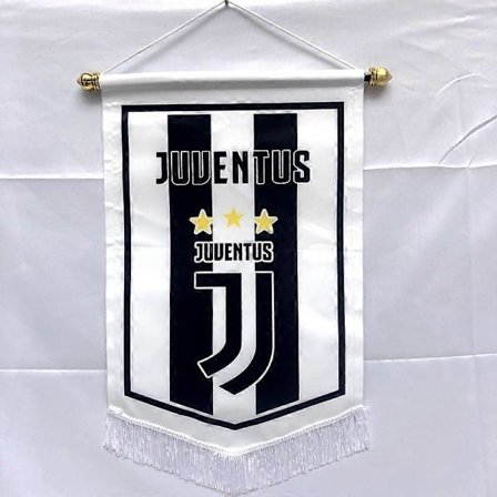 hjem, soverom, stue, bar dekorasjon flagg Juventus fotball stort pentagonalt flagg dekorasjon hengende flagg