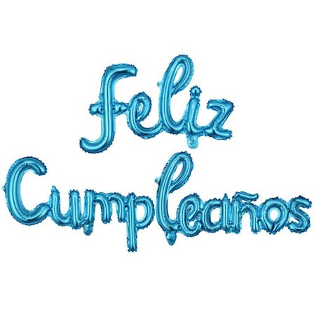 Gratulerer med dagen Bokstaver Ballonger Fargerike folieballonger BLÅ