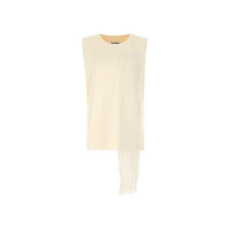 Jil Sander Sleeveless Tops Hvid, Dame