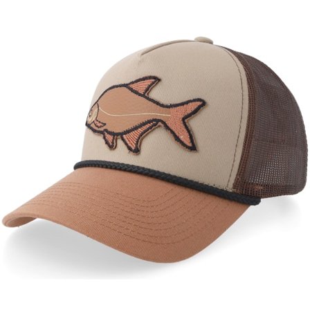 Skillfish - Marrón trucker Gorra - Bream Rough Cut Rope Khaki/Brown/Caramel A-frame Trucker @ Hatstore