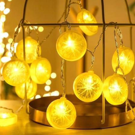 Juledekorasjoner for hjemmet Led sitron strenglys 5M 30LEDs