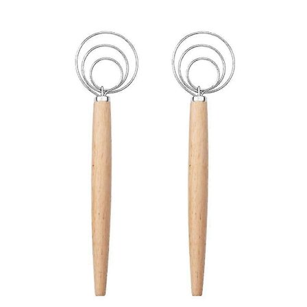 Traditionel dansk dejpisker, håndmixer til brøddej, værktøj til bagning af håndværksbrød