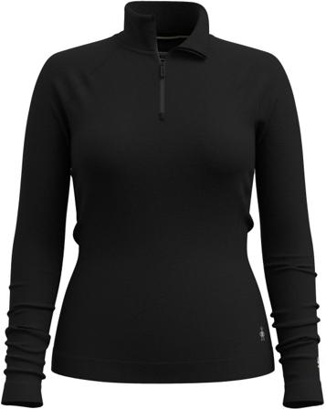 Smartwool - W's Classic Thermal Merino 1/4 Zip Black - Naisten