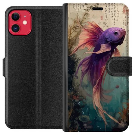 Yhteensopiva Lompakkokotelo Apple iPhone 11 Aasialainen Kala Koi Japani Akvaario