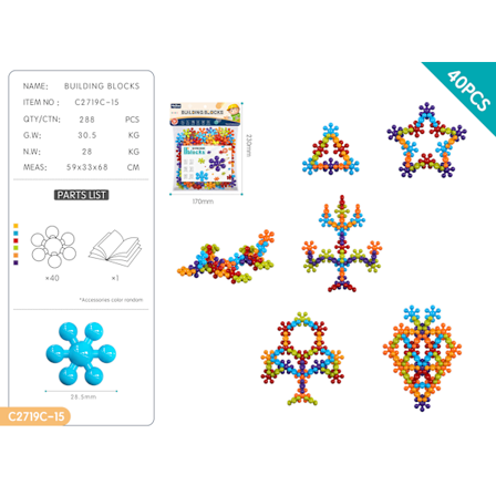 DIY Plommon Byggklossar Spädbarnsutbildning Pärl Leksak 3-6 År Gammal