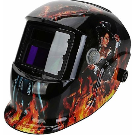 Automatisk sveisehjelm - sveisemaske med 2 linser og 2 Din9-13 justerbare solfilter sensorer