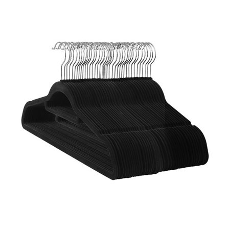 Samettiripustimet 20-pack - ohuet, liukumattomat ripustimet, joissa on 360° kääntyvä koukku