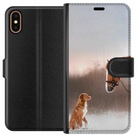 Apple Iphone X Plånboksfodral Häst & Hund