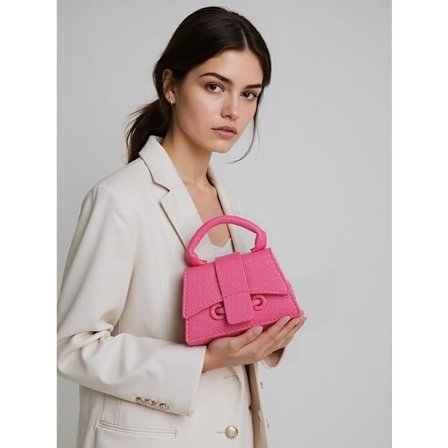 Mini Crossbody Handväska Dam Mode Clutch Topphandtag PU Läder Axelväska