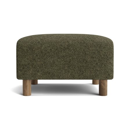 Toledo Pouf Hocker in Anthology Grün, moderner Sitzhocker für das Wohnzimmer, ideal als Beinstütze oder zusätzlicher Sitzplatz, Größe 45cm