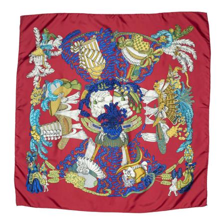 Hermès Vintage, Pre-owned Scarf Rood, Dames, Maat:ONE Size