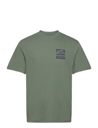 Mountain Filled Back Graphic Ss T-Shirt T-shirts Short-sleeved Grønn Penfield*Betinget Tilbud