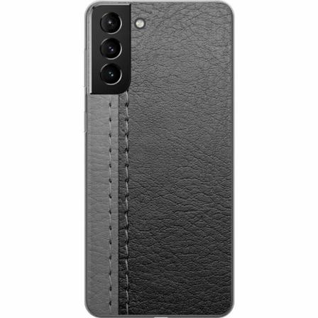 Samsung Galaxy S21+ 5g Skal / Mobilskal - Black & Grey Leather