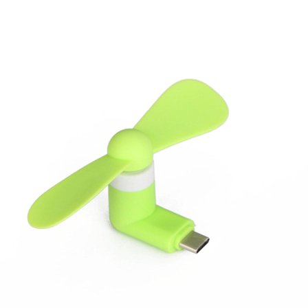 Mini fläkt för utomhusbruk, bärbar USB typ C-port kylfläkt för Android-telefon och surfplatta