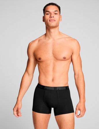 PUMA Puma Men Everyday Basic Boxers 2P - Black - L