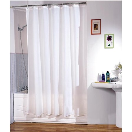 Duschdraperi Polyester Vit 180 X 200 cm
