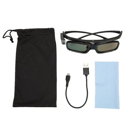 Professionelle USB Genopladelige 144Hz 3D-briller til DLP Link 3D-projektorer