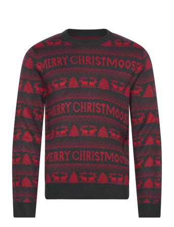 Onsxmas Reg 9 Merry Christmas Crew Knit ONLY & SONS Navy