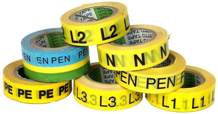 Nitto 2987703 Vaihemerkintänauha 10 m x 12 mm Merkki: L3, Koneiden tarvikkeet & käyttöosat