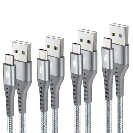 (4 stk.) Kompatibel med Samsung MFL 1M USB-C ladekabel Charge 3A Type-C
