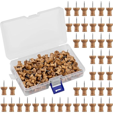 100 myke trepanelspiker, dekorative spiker, trenagler, spiker, trenagler, nål for oppslagstavler, prosessartikler med oppbevaringsboks, kaffe