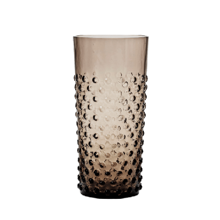 In Flore Cecilia Dricksglas Höga, 2-pack Glas Svart 14cm