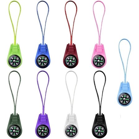 Mini Kompass, Överlevnadskompass, Barnkompass för Utomhusbruk, Presenter till Barn, Mini Kompass för Utomhussporter Camping Vandring (Flerfärgad)