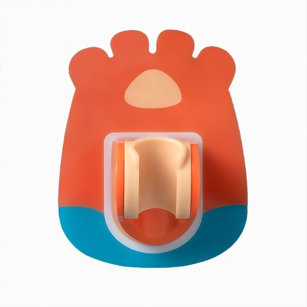 Suihkupään pidike vedenpitävä saumaton naulaton kiinteä pohja koukulla oranssi