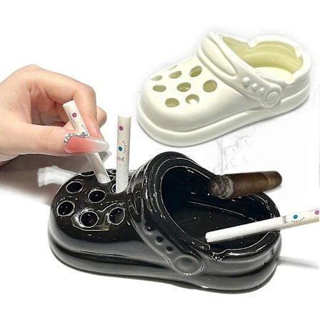 Roliga Crocs Askfat Ornament-Crocs Keramiska Askfat Roliga Anti-Fly Ash Ornament, 100% Nya-Bra (FMY)