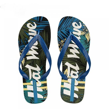 Lätta flip-flop sandaler med 3d-tryckt slitstark PVC-sula, perfekt för resor, camping och andra utomhusaktiviteter (10 tum)