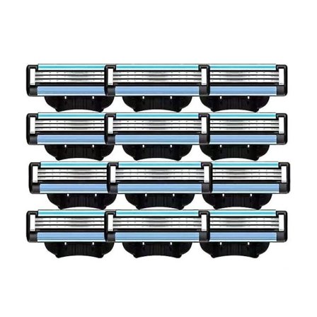 24 stk. barberbladrefiller, manuelle Mach 3-bladrefiller for Mach 3-bladrefiller for menn