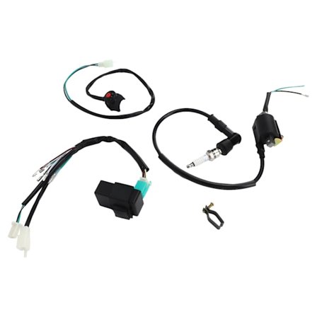 Kickstart Motor Ledningsnett CDI-boks Tennplugg Tenncoil Håndtak Bryter Loom Kit for 50cc 70cc 110cc 125cc 140cc 160cc Dirt Pit Bike ATV