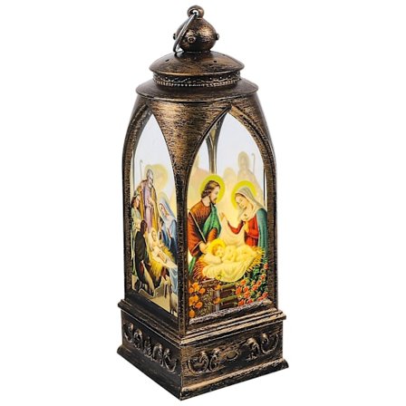 Julelygte LED Lys Dekoration Jule Dekorativ Lampe Hængende Lygte Uden Batteri