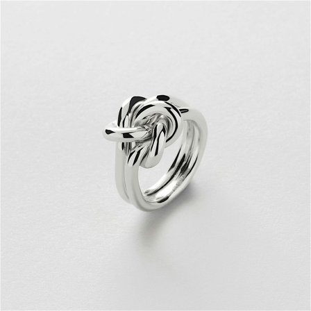 Double Knot Ring (S) - STERLINGSØLV