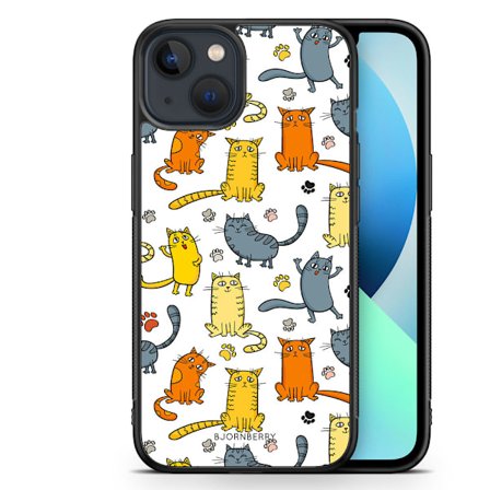 Bjornberry Skal iPhone 13 Mini - Kattmönster