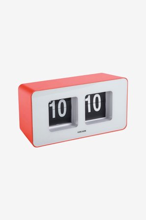Karlsson - Wall/Pöytäkello Funky Flip - Punainen - Seinäkellot & pöytäkellot - - Homeroom